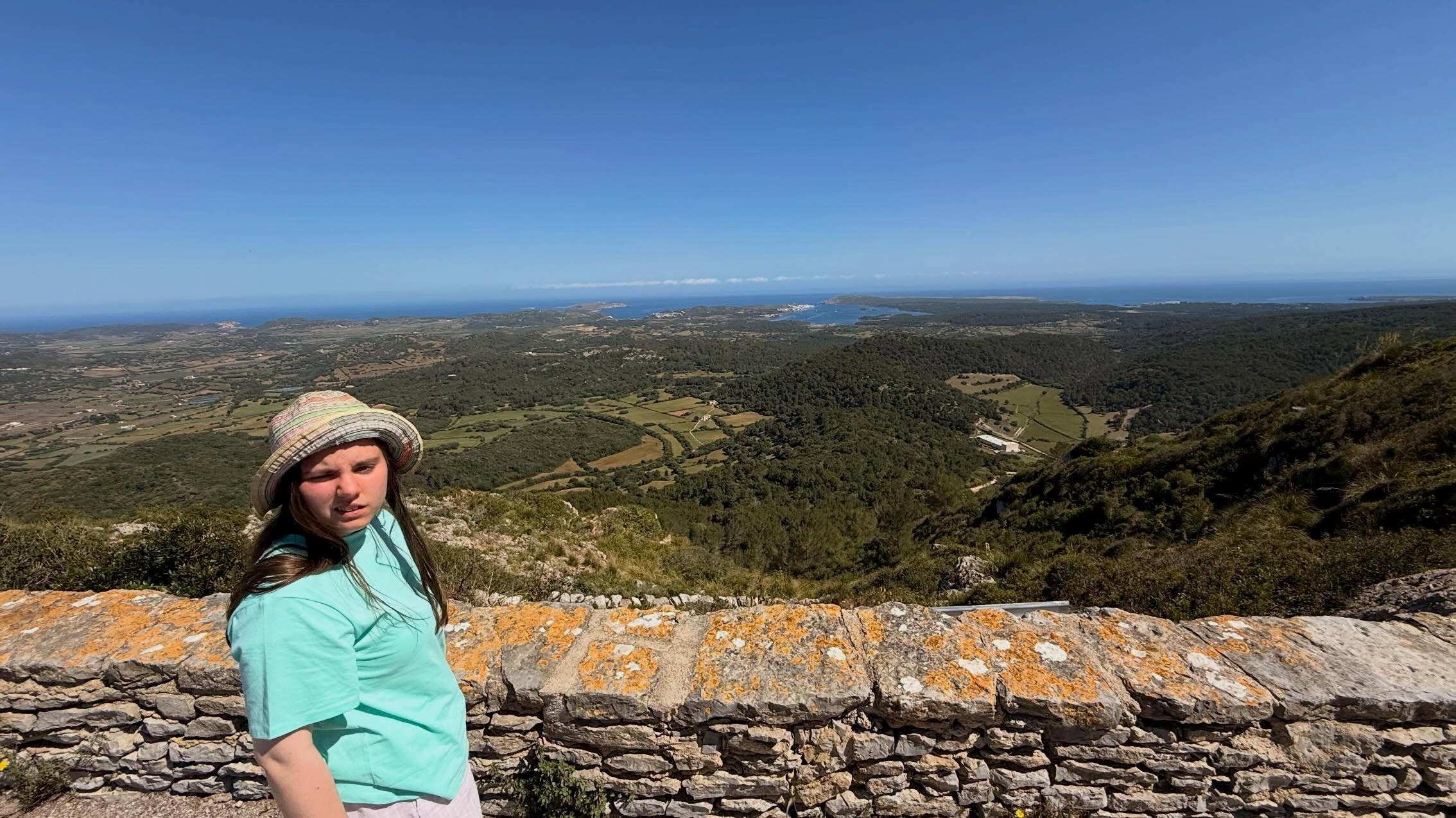 The view from the top of Monte Toro in Menorca